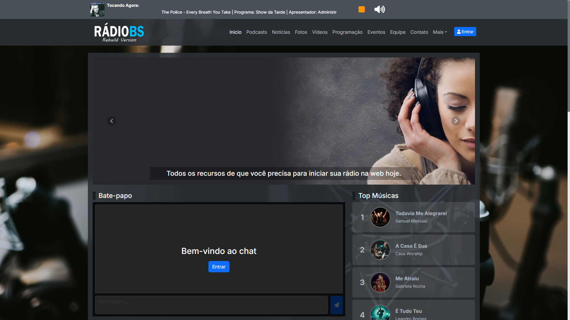 Site Rádio 1