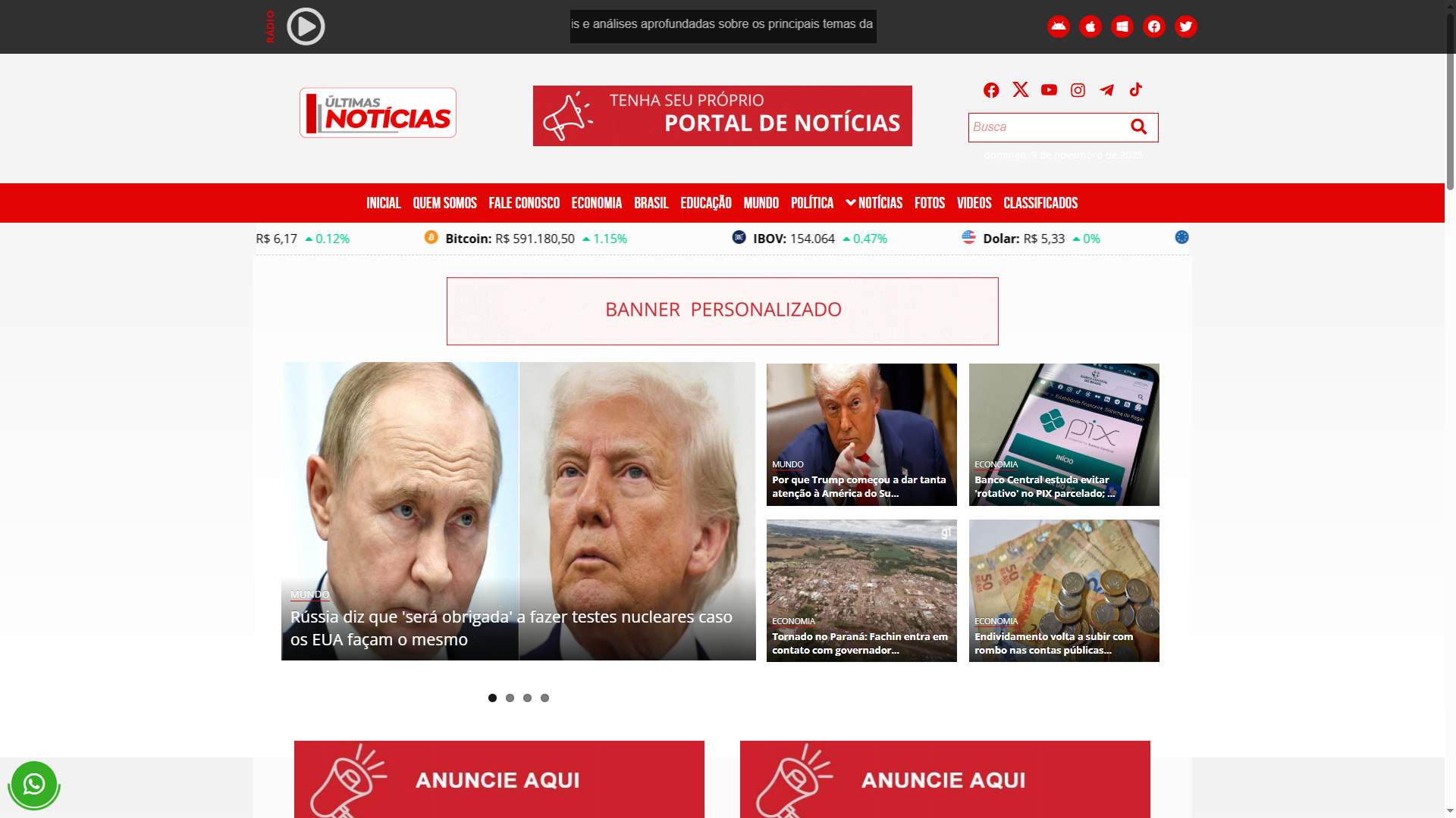 Site Rádio 3